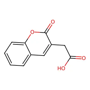 (2-Oxo-2H-chromen-3-yl)acetic acid structure