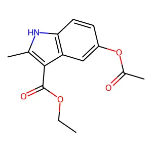 1H-Indole-3-carboxylic acid, 5-(acetyloxy)-2-methyl-, ethyl ester structure