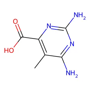 2,6-Diamino-5-methyl-4-pyrimidinecarboxylic acid structure