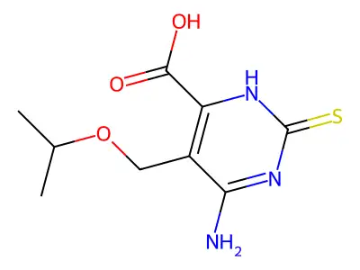 4-amino-5-(propan-2-yloxymethyl)-2-sulfanylidene-1H-pyrimidi structure