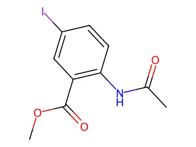 Methyl 2-acetamido-5-iodobenzoate structure