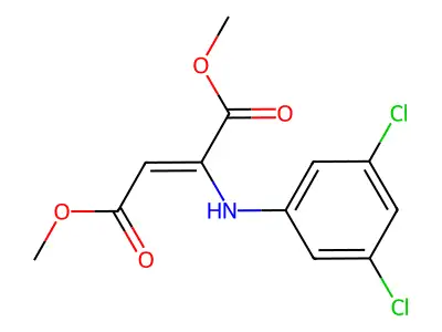 Dimethyl 3,5-dichloroanilinomaleate structure