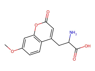 2-氨基-3-(7-甲氧基-4-香豆素基)丙酸 structure