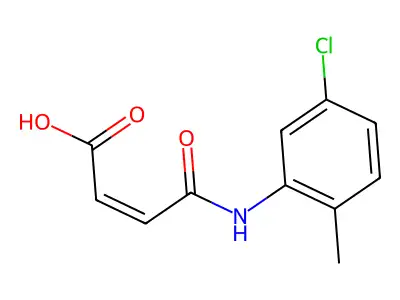 4-(5-氯-2-甲基苯胺基)-4-氧代丁-2-烯酸 structure