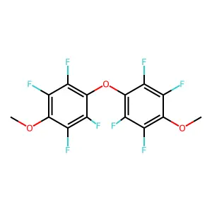 1,1'-Oxybis(2,3,5,6-tetrafluoro-4-methoxybenzene) structure