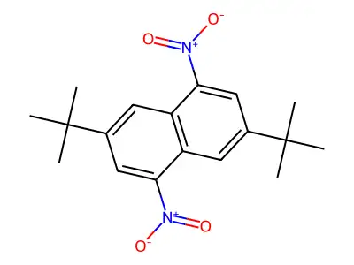 3,7-Di-tert-butyl-1,5-dinitronaphthalene structure