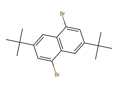 1,5-Dibromo-3,7-di-tert-butylnaphthalene structure