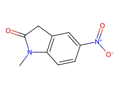 1-Methyl-5-nitroindolin-2-one structure