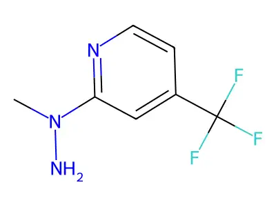 2-(1-Methylhydrazino)-4-(trifluoromethyl)pyridine structure