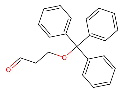 3-Trityloxypropanal structure