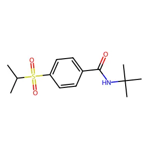 N-叔丁基-对异丙基磺酰基苯甲酰胺 structure