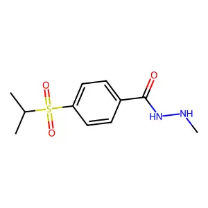 Benzoic acid, p-(isopropylsulfonyl)-, 2-methylhydrazide structure
