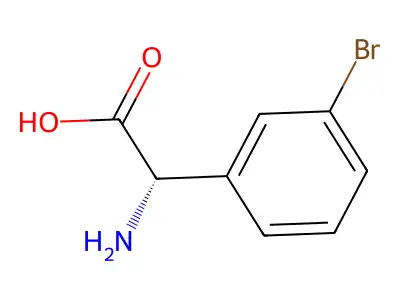 2-amino-2-(3-bromophenyl)acetic Acid structure