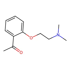 Acetophenone, 2'-(2-(dimethylamino)ethoxy)- structure