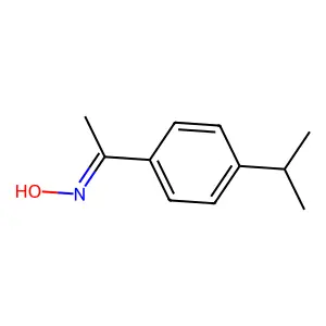Ethanone, 1-[4-(1-methylethyl)phenyl]-, oxime structure