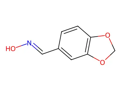 1,3-苯并二噁茂-5-甲醛肟 structure