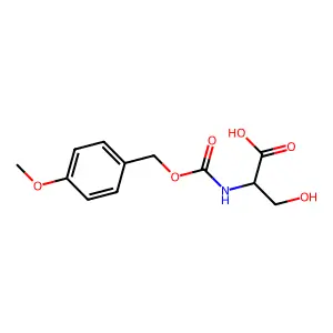 N-(((4-Methoxyphenyl)methoxy)carbonyl)-L-serine structure