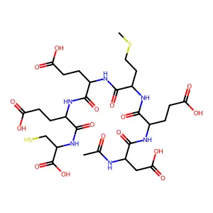 AcAsp-Glu-Met-Glu-Glu-Cys structure
