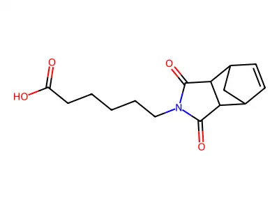 6-(1,3-dioxo-3a,4,7,7a-tetrahydro-1H-4,7-methanoisoindol-2(3H)-yl)hexanoic acid structure