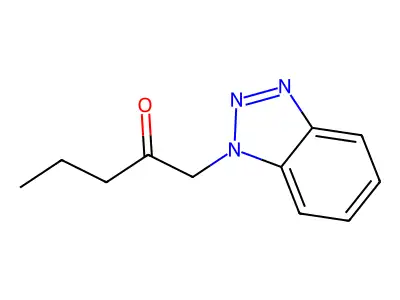 1-(1H-1,2,3-Benzotriazol-1-yl)pentan-2-one structure