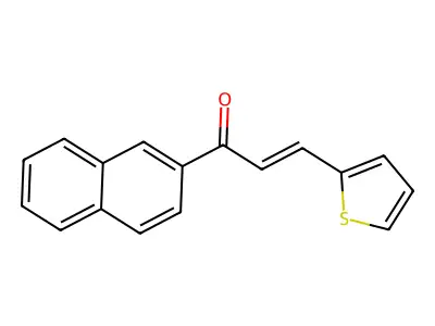 (2E)-1-(Naphthalen-2-YL)-3-(thiophen-2-YL)prop-2-EN-1-one structure