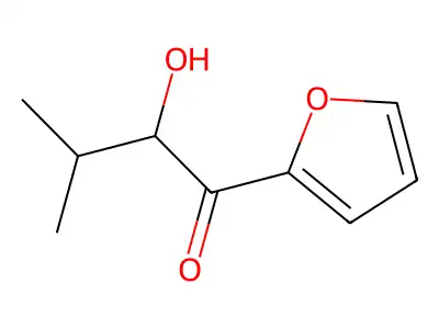 1-(Furan-2-yl)-2-hydroxy-3-methylbutan-1-one structure