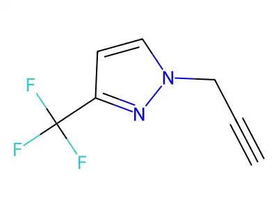 1-(prop-2-yn-1-yl)-3-(trifluoromethyl)-1H-pyrazole structure