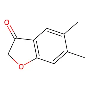 5,6-Dimethyl-2,3-dihydro-1-benzofuran-3-one structure