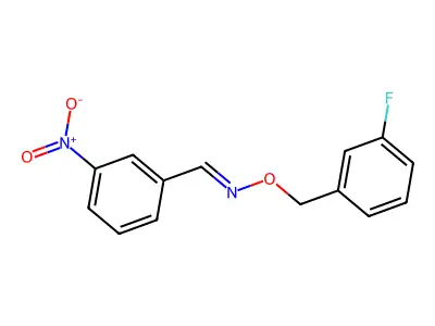 [(3-Fluorophenyl)methoxy][(3-nitrophenyl)methylidene]amine structure