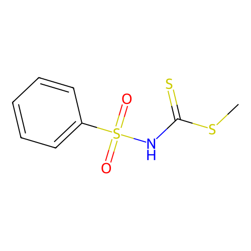 methyl N-(benzenesulfonyl)carbamodithioate structure