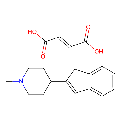 Piperidine, 4-inden-2-yl-1-methyl-, fumarate (1:1) structure