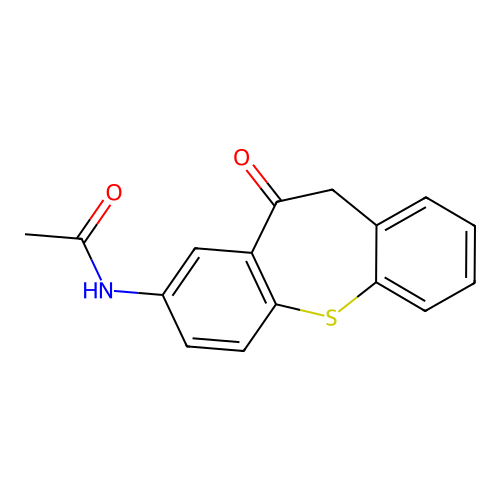 N-(5-oxo-6H-benzo[b][1]benzothiepin-3-yl)acetamide structure