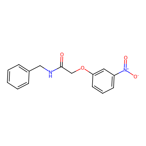 N-benzyl-2-(3-nitrophenoxy)acetamide structure