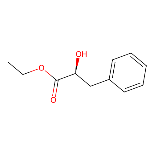 Ethyl phenyllactate, (-)- structure