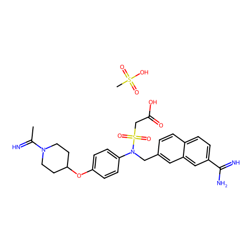 YM-60828 (MsOH salt) structure