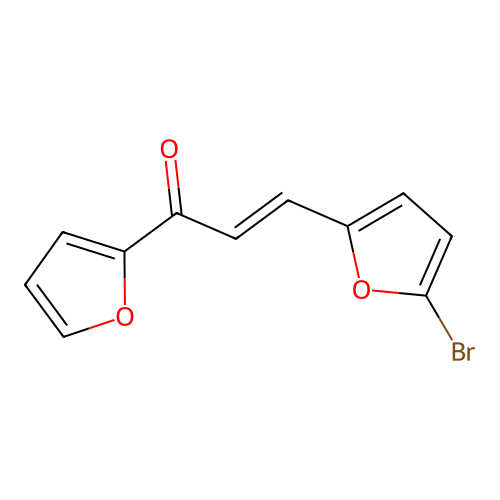 3-(5-Bromofuran-2-yl)-1-(furan-2-yl)prop-2-en-1-one structure