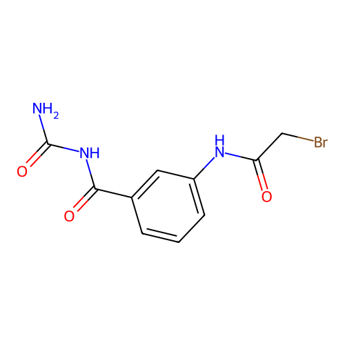 3-Bromoacetylamino benzoylurea structure