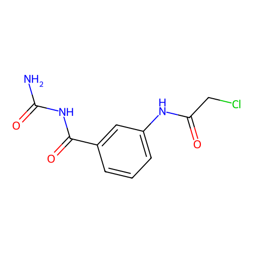 3-Chloroacetamido-benzoylurea structure