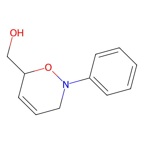 3,6-Dihydro-6-hydroxymethyl-2-phenyl-2H-1,2-oxazine structure