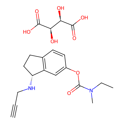 Ladostigil Tartrate structure