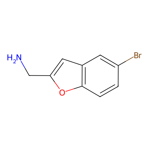 (5-Bromobenzo[b]furan-2-yl)methylamine structure