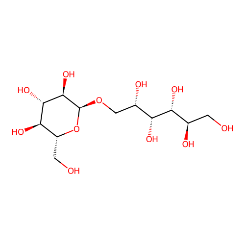 1-O-alpha-D-Glucopyranosyl-D-glucitol structure