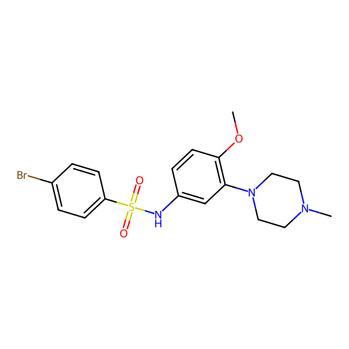 4-Bromo-N-[4-methoxy-3-(4-methyl-piperazin-1-yl)-phenyl]-benzenesulfonamide structure