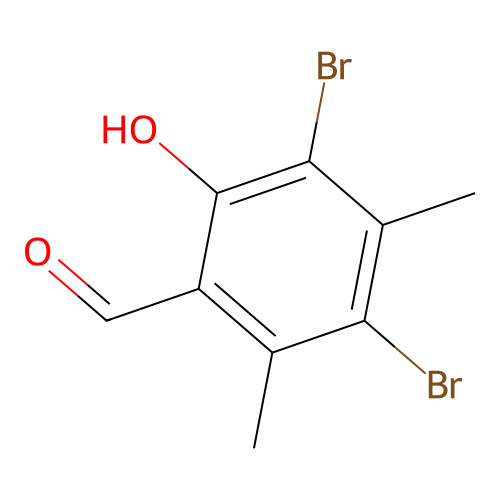 3,5-Dibromo-2-hydroxy-4,6-dimethylbenzaldehyde structure