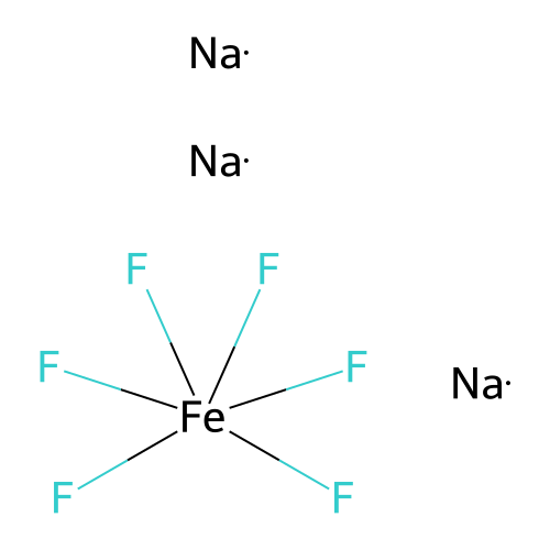 Sodium hexafluoroferrate(III) structure