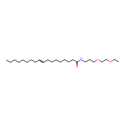 (E)-N-[3-(2-ethoxyethoxy)propyl]octadec-9-enamide structure