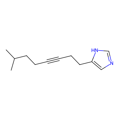 4-(7-Methyl-oct-3-ynyl)-1H-imidazole structure
