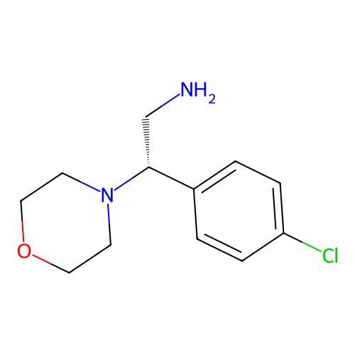 (S)-2-(4-Chlorophenyl)-2-morpholinoethan-1-amine structure