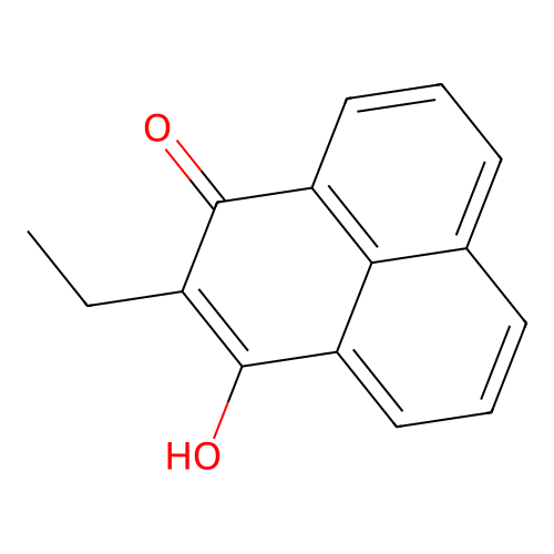 2-Ethyl-3-hydroxyphenalen-1-one structure