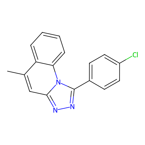 1-(4-Chlorophenyl)-5-methyl-[1,2,4]triazolo[4,3-a]quinoline structure